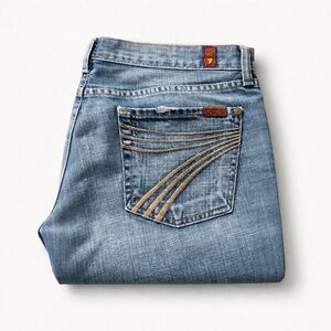 7 For All Mankind Light Blue Flare Jeans